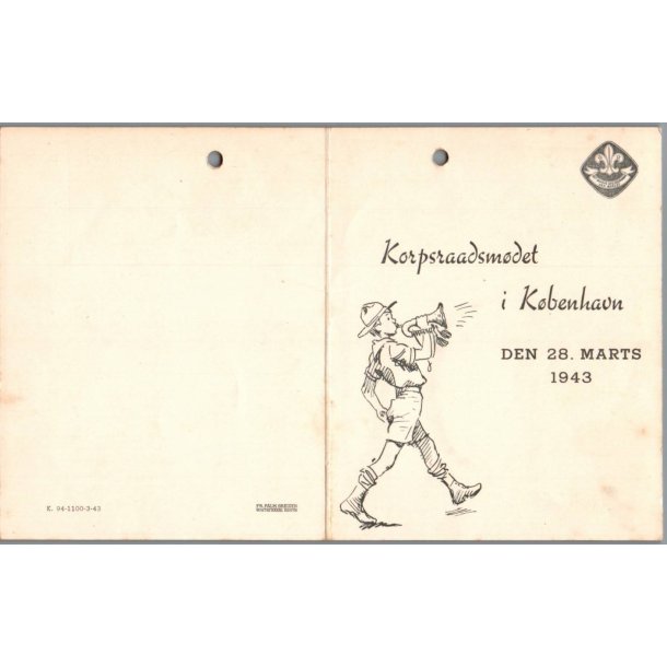 Korpsraadet i K�benhavn 1943 - DDS - Arkivhuller !
