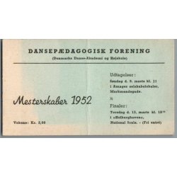 Dansep�dagogisk Forening - Mesterskaber 1952