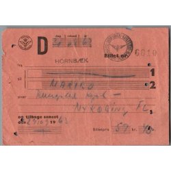 Danske Statsbaner - Hornb�k - Nyk�bing Fl.