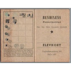 Bendixens Danse-Institut - Elevkort
