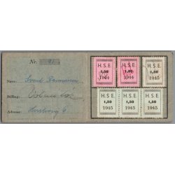 Medlemskort for Husum Skoles Elevforening 1944/45