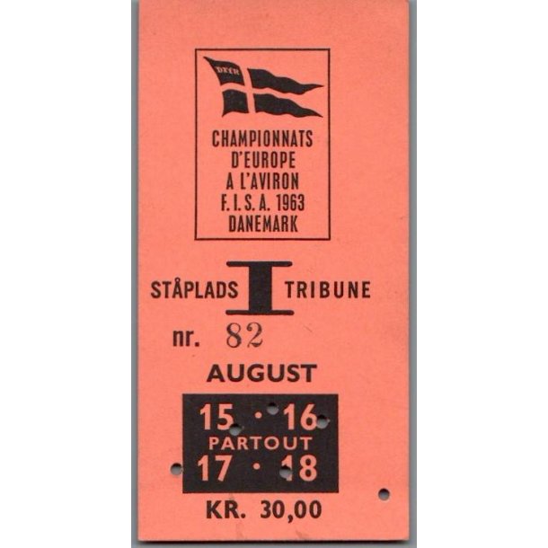 Europamesterskabet Roning 1963 - Bagsv�rd S� - Partout Kort