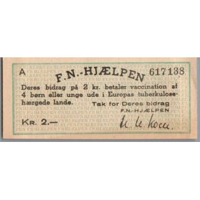 F.N. Hj�lpen - 2,- kr - 