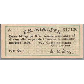 F.N. Hj�lpen - 2,- kr - 
