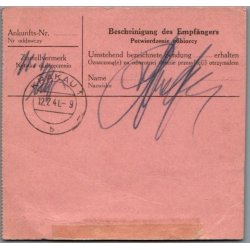 Notpaketkarte - 12 - 7 - 1941 - Krakau
