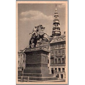 K�benhavn - Absalons Statuen - Postkort - Brugt