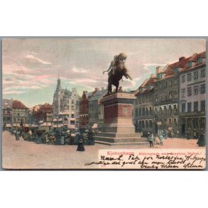 Kj�benhavn - H�jbroplads med Absalons Statue - Postkort - Brugt