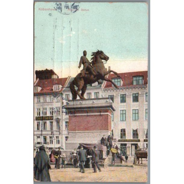 K�benhavn - Absalons Statue - Postkort - Brugt