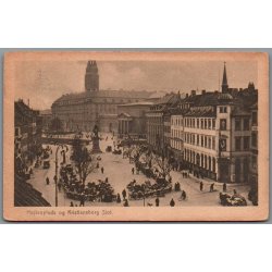 H�jbroplads og Kristiansborg Slot - Postkort - Brugt