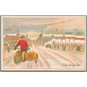 Post p� Dronning Louises Bro - Postkort - Ubrugt