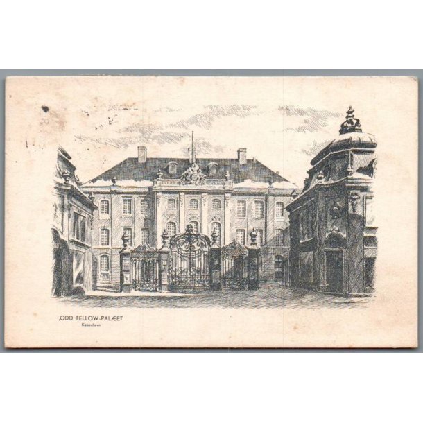 K�benhavn - Odd Fellow-Pal�et - Postkort - Brugt