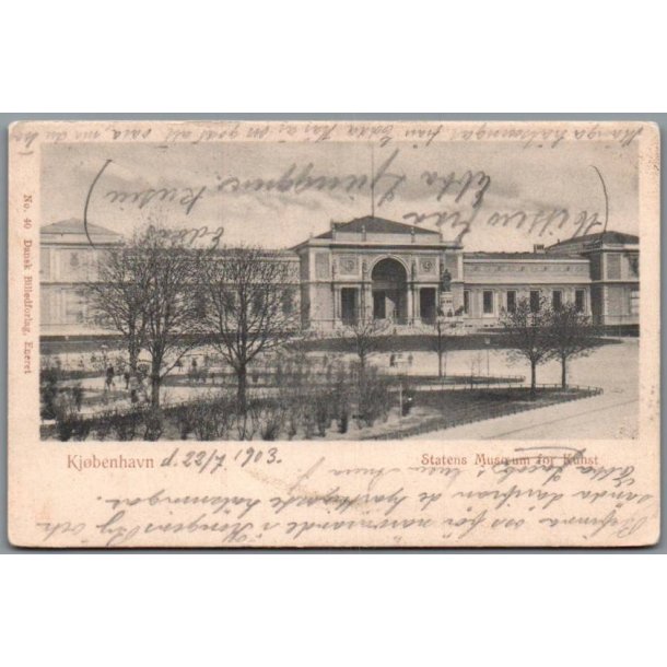 K�benhavn - Statens Museum for Kunst - Postkort - Brugt