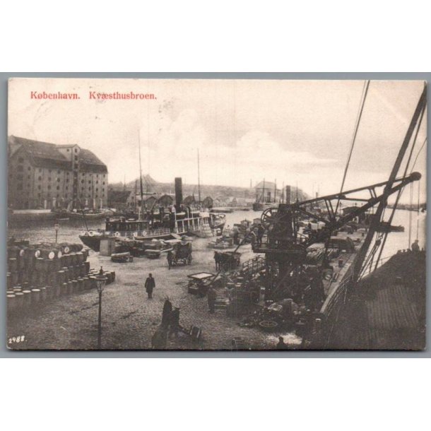 K�benhavn - Kv�sthusbroen - Postkort - Brugt