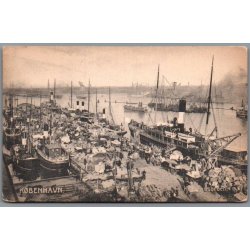  K�benhavn - Kv�sthusbroen - Postkort - Ubrugt - Runde hj�rner !