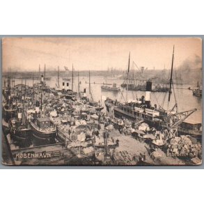  K�benhavn - Kv�sthusbroen - Postkort - Ubrugt - Runde hj�rner !