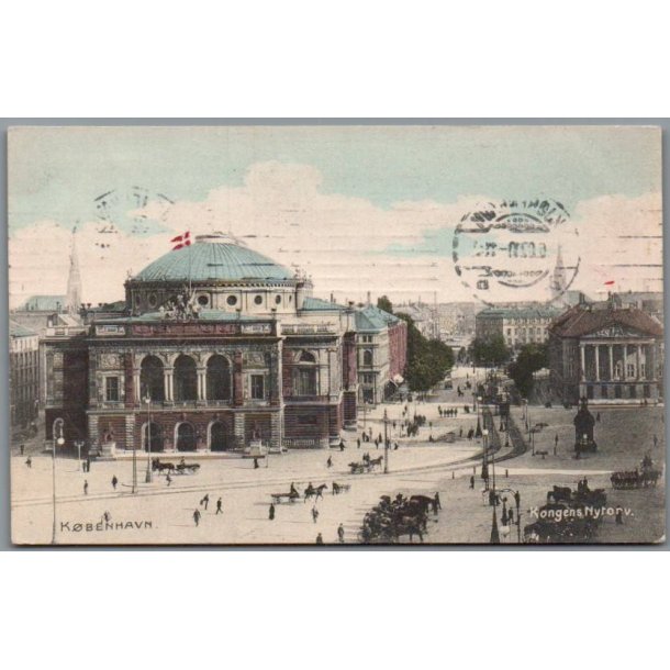 K�benhavn - Kongens Nytorv - Postkort - Brugt