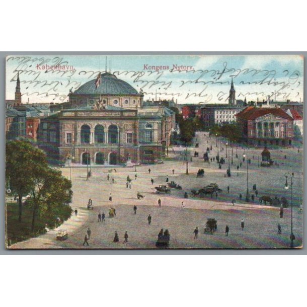 K�benhavn - Kongens Nytorv - Postkort - Brugt