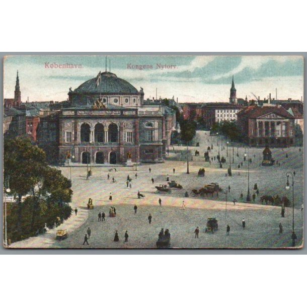 K�benhavn - Kongens Nytorv - Postkort - Brugt