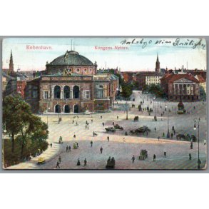 K�benhavn - Kongens Nytorv - Postkort - Brugt