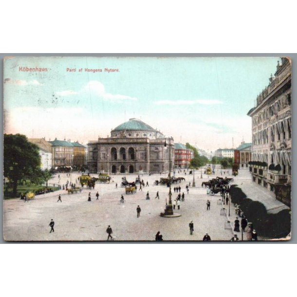 K�benhavn - Parti af Kongens Nytorv - Postkort - Brugt