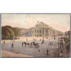 K�benhavn - Kongens Nytorv - Kgl. Teater - Postkort - Brugt