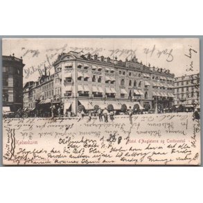 K�benhavn - Hotel d �ngleterre og Continental - Postkort - Brugt