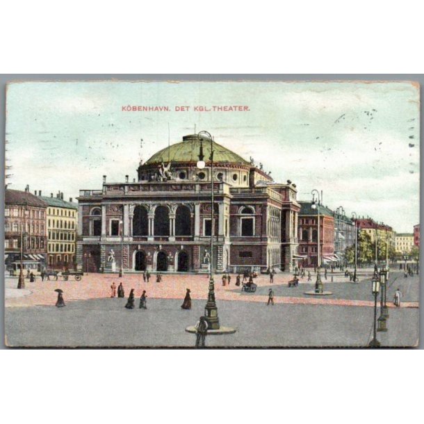 K�benhavn - Det kongelige Teater - Postkort - Brugt
