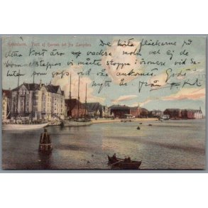K�benhavn - Parti af Havnen set fra Langebro - Postkort - Brugt
