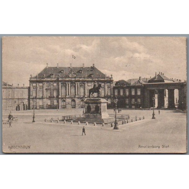 K�benhavn - Amalienborg Slot - Postkort - Brugt