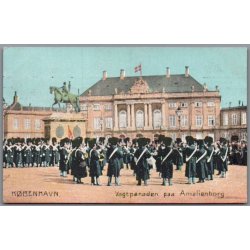 K�benhavn - Vagtparaden paa Amalienborg - Postkort - Brugt