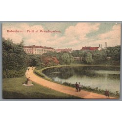 K�benhavn - Parti fra �rstedsparken - Postkort - Ubrugt 