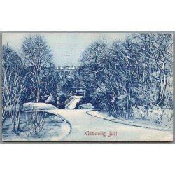 K�benhavn - �rstedsparken - Gl�delig Jul - Postkort - Brugt