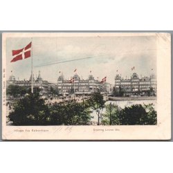 Hilsen fra K�benhavn - Dronning Louises Bro - Postkort - Brugt