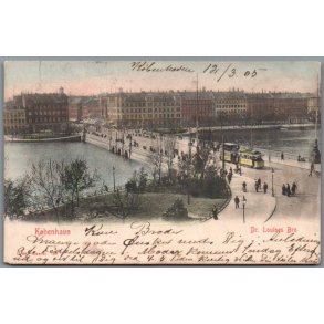 K�benhavn - Dronning Louises Bro - Postkort - Brugt