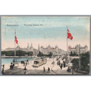 K�benhavn - Dronning Louises Bro - Postkort - Brugt