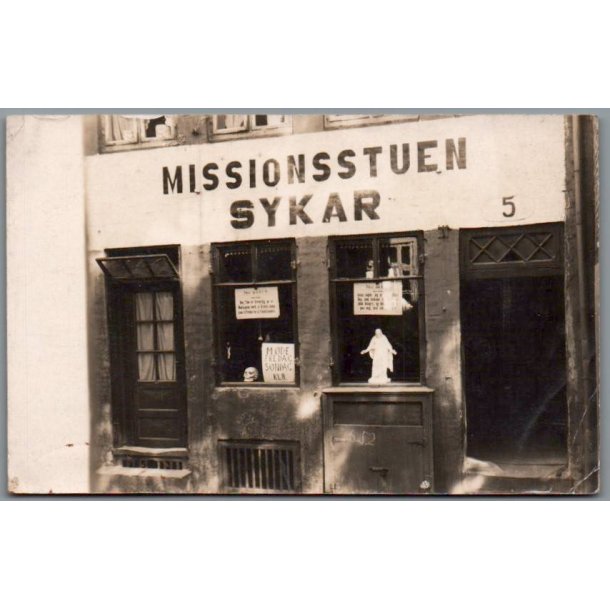 Missionsstuen - "Sykar" - Holmensgade 5 - Kbenhavn K.  - Fotokort u/n - Ubrugt