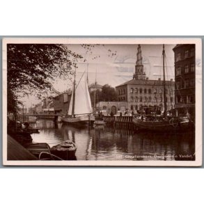K�benhavn - Ovengaden o. Vandet - Postkort - Brugt - Svagt hj�rne !