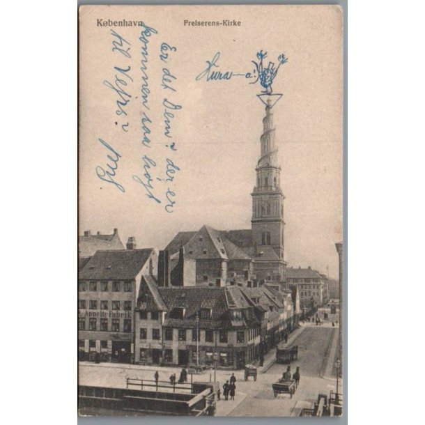 K�benhavn - Frelsers Kirke - Postkort - Brugt