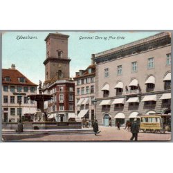 K�benhavn - Gammel Torv og Frue Kirke - Postkort - Brugt