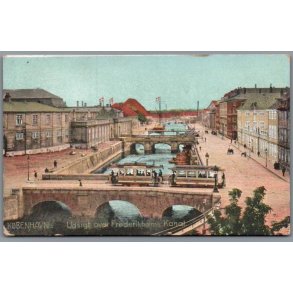 K�benhavn - Udsigt over Holmens Kanal - Postkort - Brugt - Svagt hj�rne !