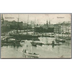 K�benhavn - Kanalparti  - Postkort - Brugt