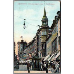 K�benhavn - K�bmangergade med Runde Taarn - Postkort - Ubrugt