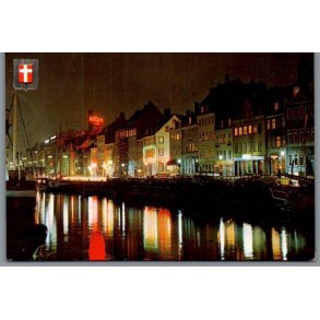 K�benhavn - Nyhavn ved nat - Postkort - Ubrugt