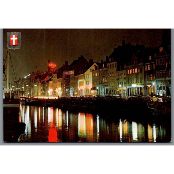 K�benhavn - Nyhavn ved nat - Postkort - Ubrugt