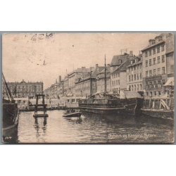 Nyhavn og Kongens Nytorv - Postkort - Brugt