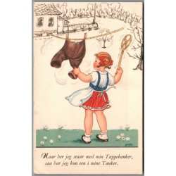 Kjerulff, Anker - Naar jeg staar .. - Stender Serie 2094 - Brugt - Tegning !