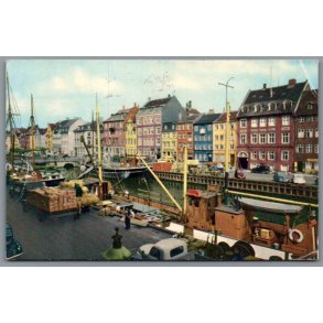 K�benhavn - Nyhavn - Postkort - Brugt - Svagt Hj�rne !