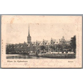 Hilsen fra Kj�benhavn - B�rsen - Postkort - Brugt