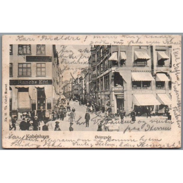 K�benhavn - �stergade - Postkort - Brugt