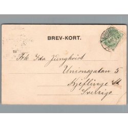 Hilsen fra K�benhavn - Amagertorv - Postkort - Brugt - Svagt Hj�rne !